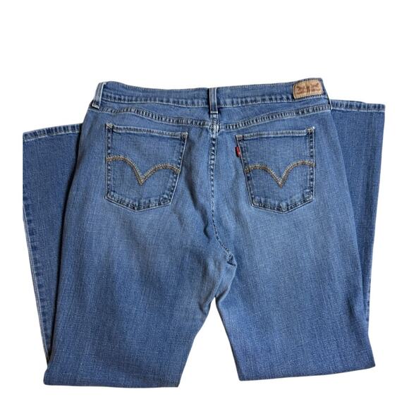 Levi's 515 Boot Cut Mid-Rise Jeans Womens Size 14 M Medium Wash Denim - Picture 6 of 6